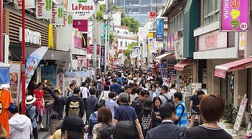 TOKYO - MAY, 2016: Famous Takeshita street on May 28, 2016