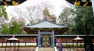 SENDAI, JAPAN - 12 april 2017, Japanese Traditional Architecture , Zuihoden was designed in the ornate carving style is woodwork and a rich variety of vivid colors.