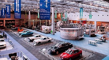 Old classic vintage car models exhibit at Toyota museum Nagoya -